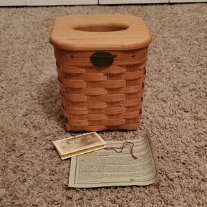 NEW Peterboro Tissue Basket With Lid
